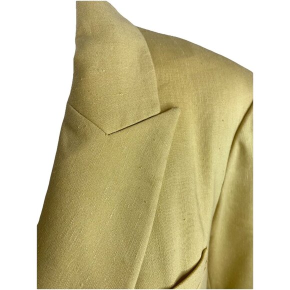 Veronica Beard Nisha Yellow Linen Wool Blend Dickey Blazer Jacket $595 Size 10 - Picture 8 of 16